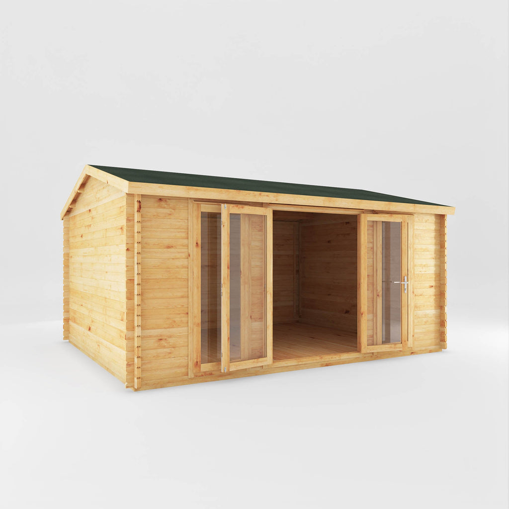 Mercia Home Office Studio with double doors open
