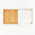 Mercia Studio Pent Log Cabin With Slatted Area aerial view