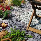 Welsh Blue Plum Slate Chippings | 40mm Crushed Slate for Borders