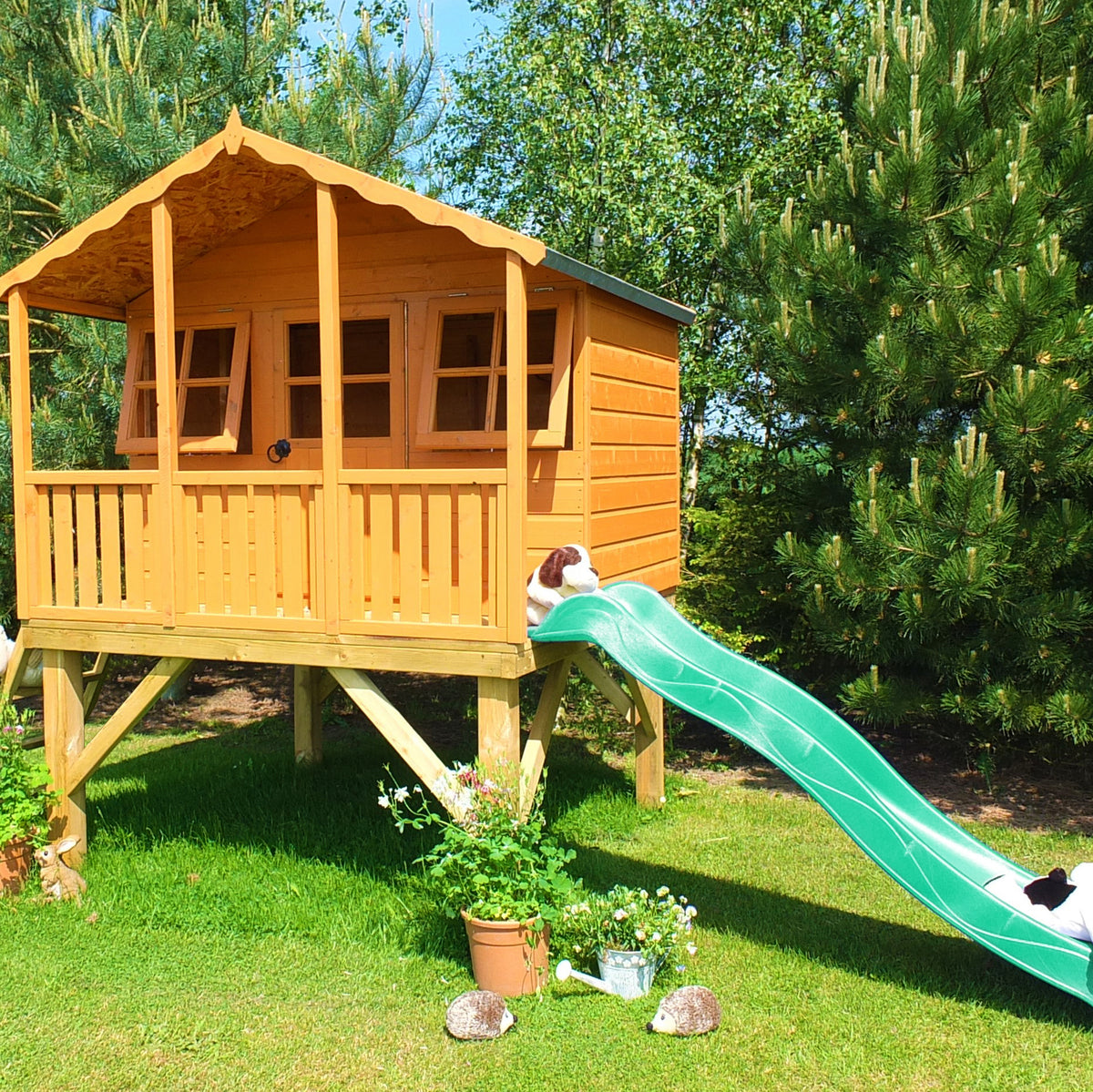Shire Stork 6x6 Playhouse with Platform & Slide