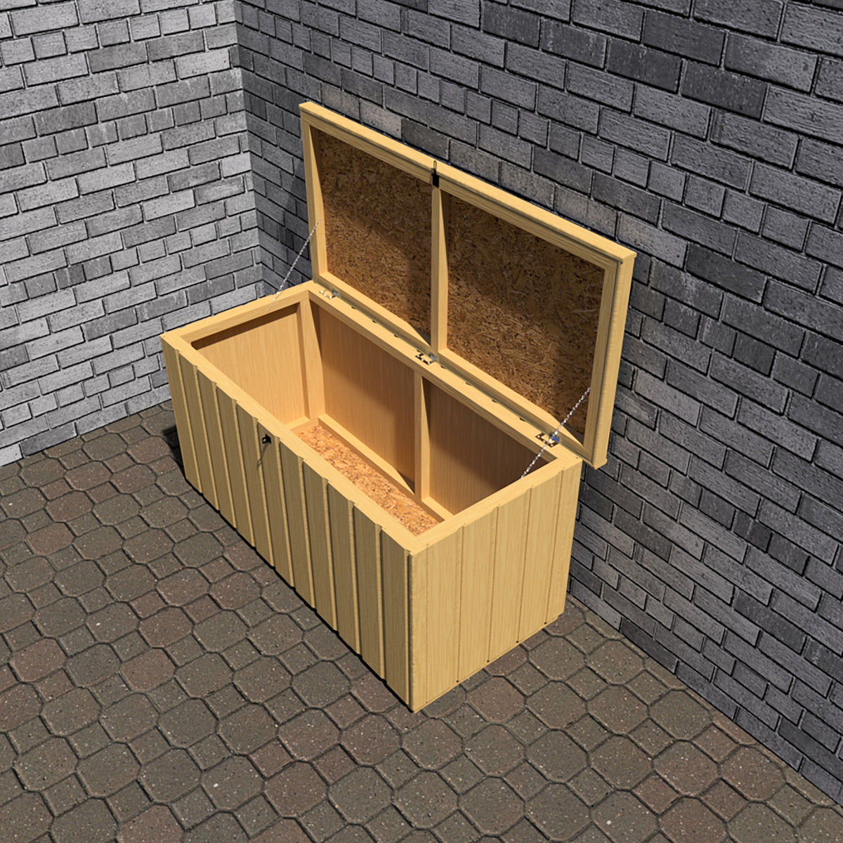 Storage Box T&G Garden Storage | 4 x 2 Shiplap Timber Garden Storage