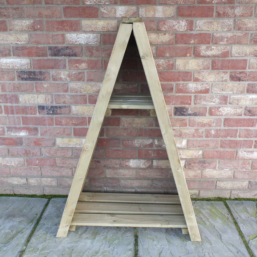 Small Triangular Log Store | 3x2 Pressure Treated Timber Corner Log Store