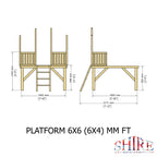 Shire Stork 6x6 Playhouse with Platform
