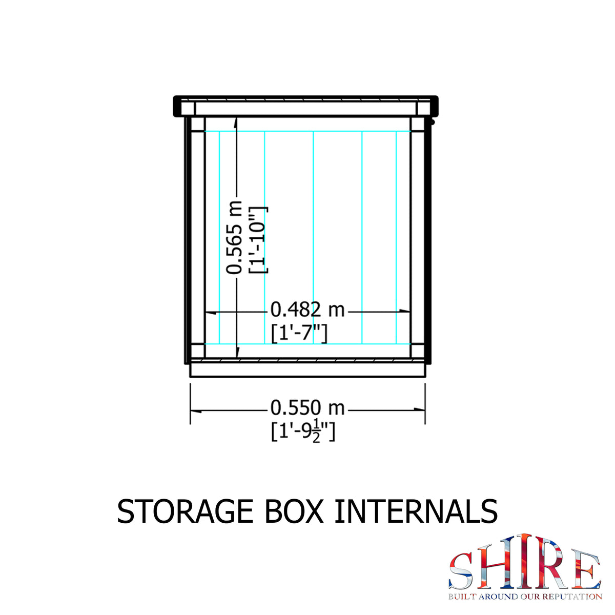 Storage Box T&G Garden Storage | 4 x 2 Shiplap Timber Garden Storage