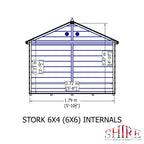 Stork Playhouse | 6x4 Shiplap Timber Playhouse