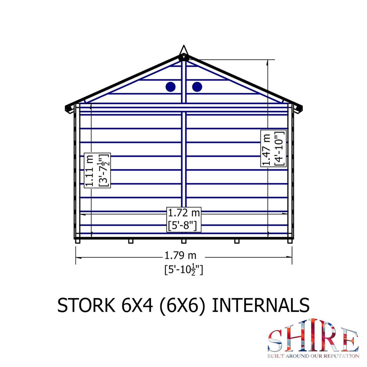 Stork Playhouse | 6x4 Shiplap Timber Playhouse