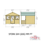 Stork Playhouse | 6x4 Shiplap Timber Playhouse