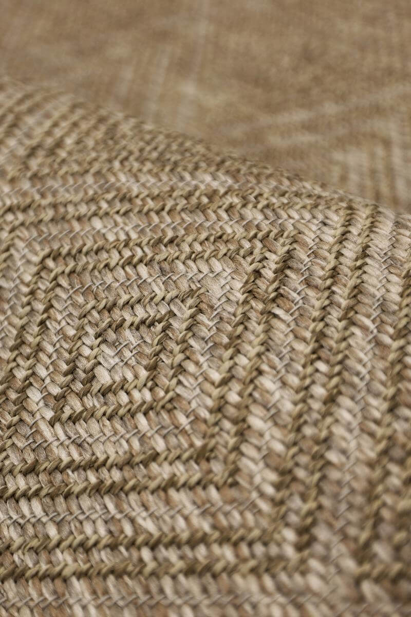Summer Diamonds Culture Rug | Brown Diamond Indoor Outdoor Flatweave
