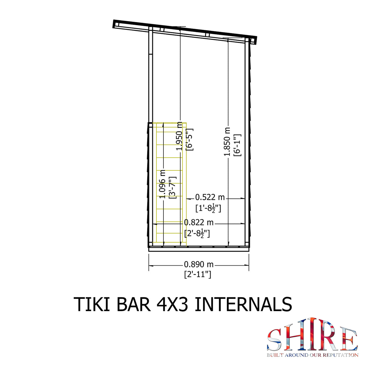Tiki Bar | 4x3 Timber Garden Bar