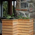 Tina Larch Corner Planter | Shire 3x3 Raised Timber Garden Planter