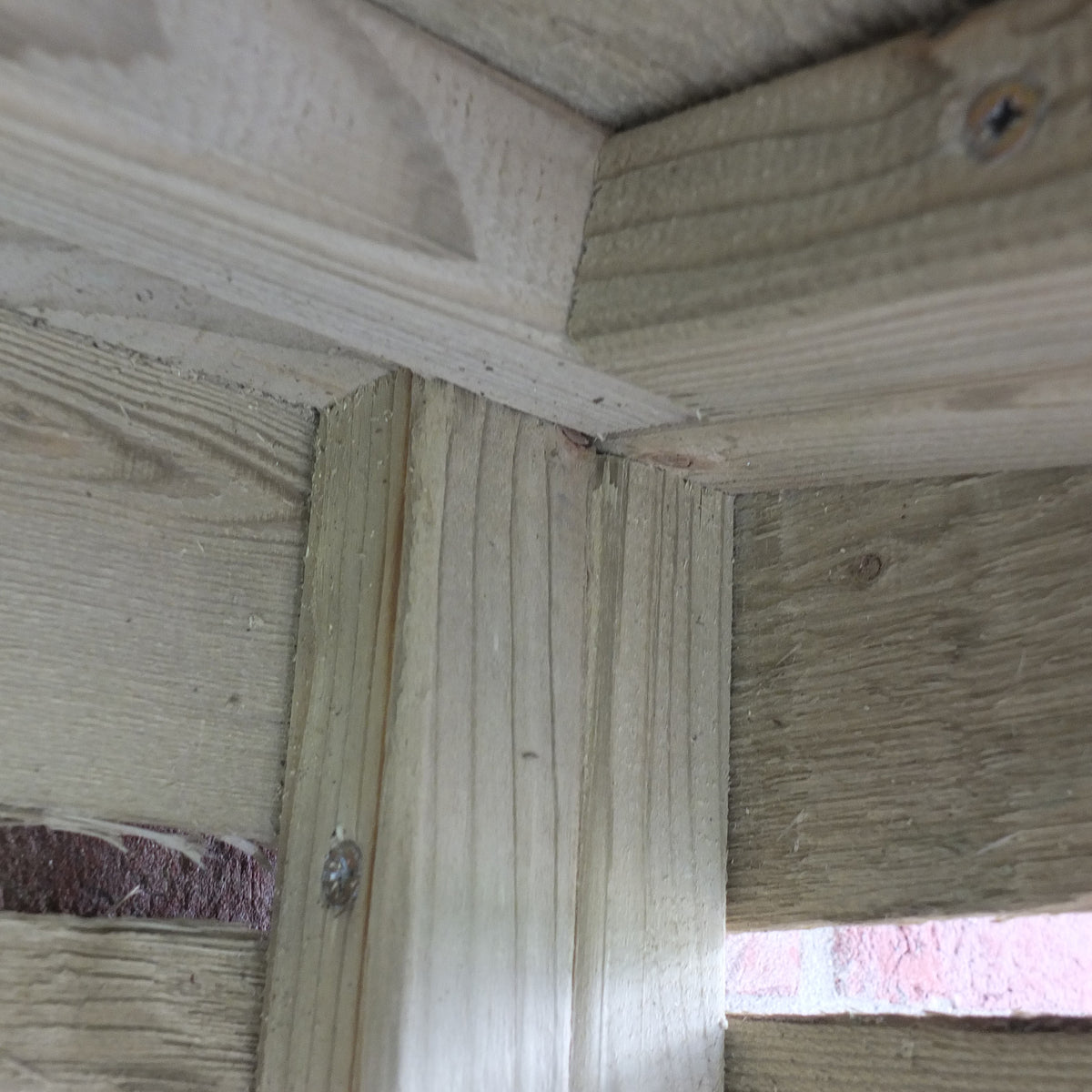 Tall Wall Log Store | 3x2 Pressure Treated Sawn Timber Log Store