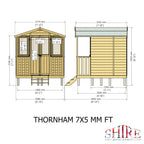 Thornham Summerhouse | 7x7 Shiplap Timber Summerhouse