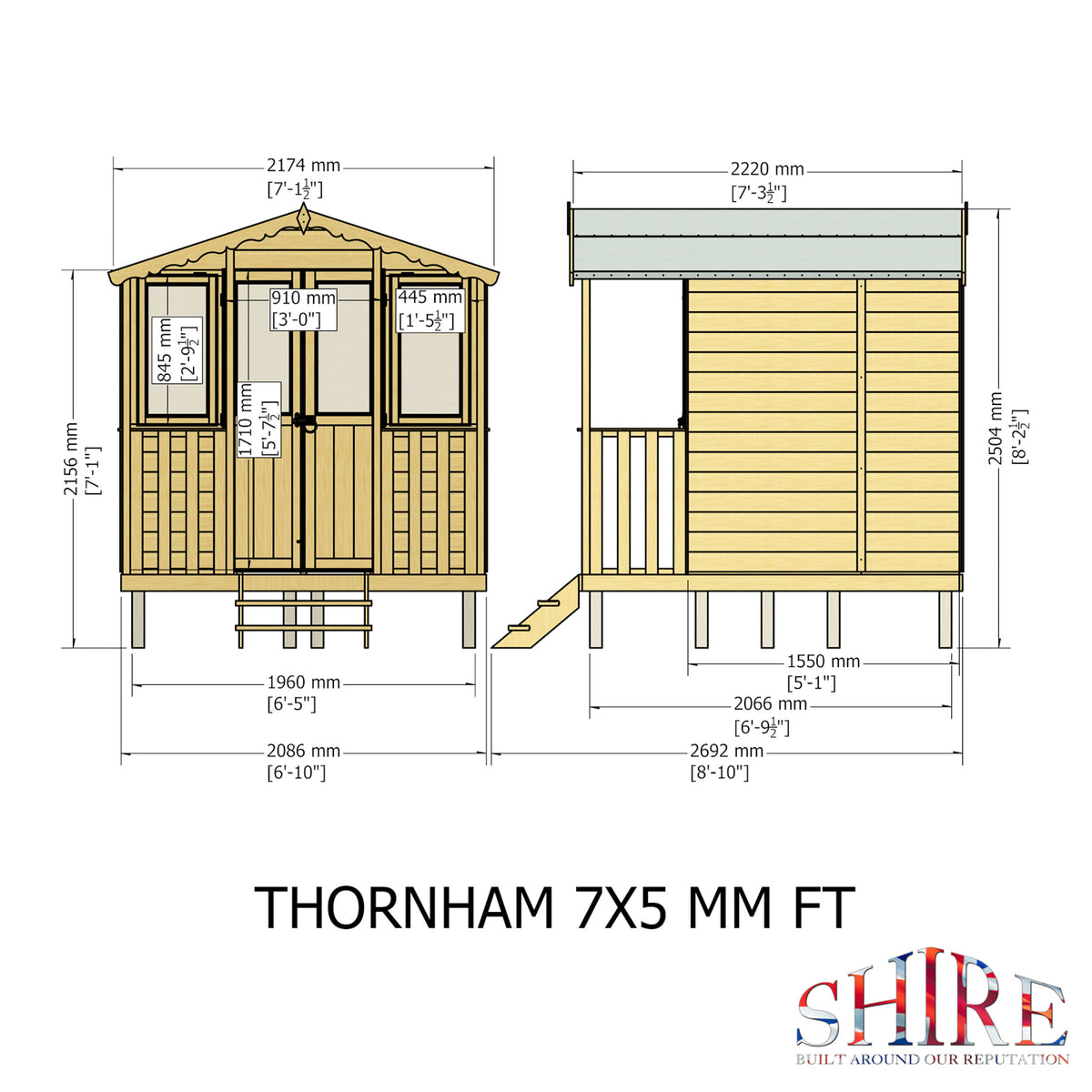 Thornham Summerhouse | 7x7 Shiplap Timber Summerhouse