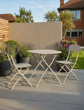 Royalcraft Venice 2 Seater Folding Garden Bistro Set in Cashmere steel