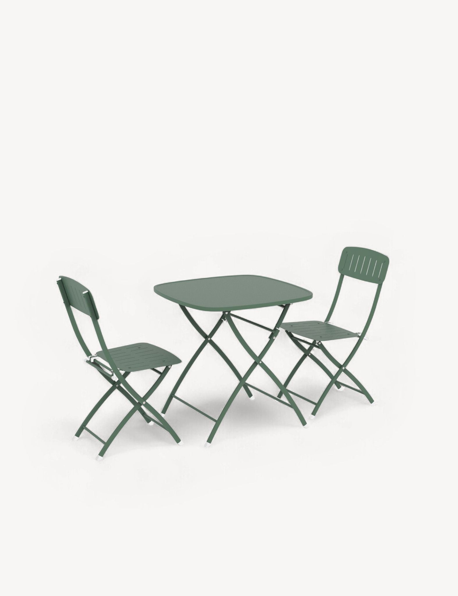 Royalcraft Venice 2 Seater Folding Garden Bistro Set | Moss Green | Steel