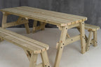 Victoria Rounded Picnic Table and Benches Set