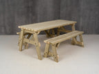 Victoria Space Saving Picnic Table and Benches Set