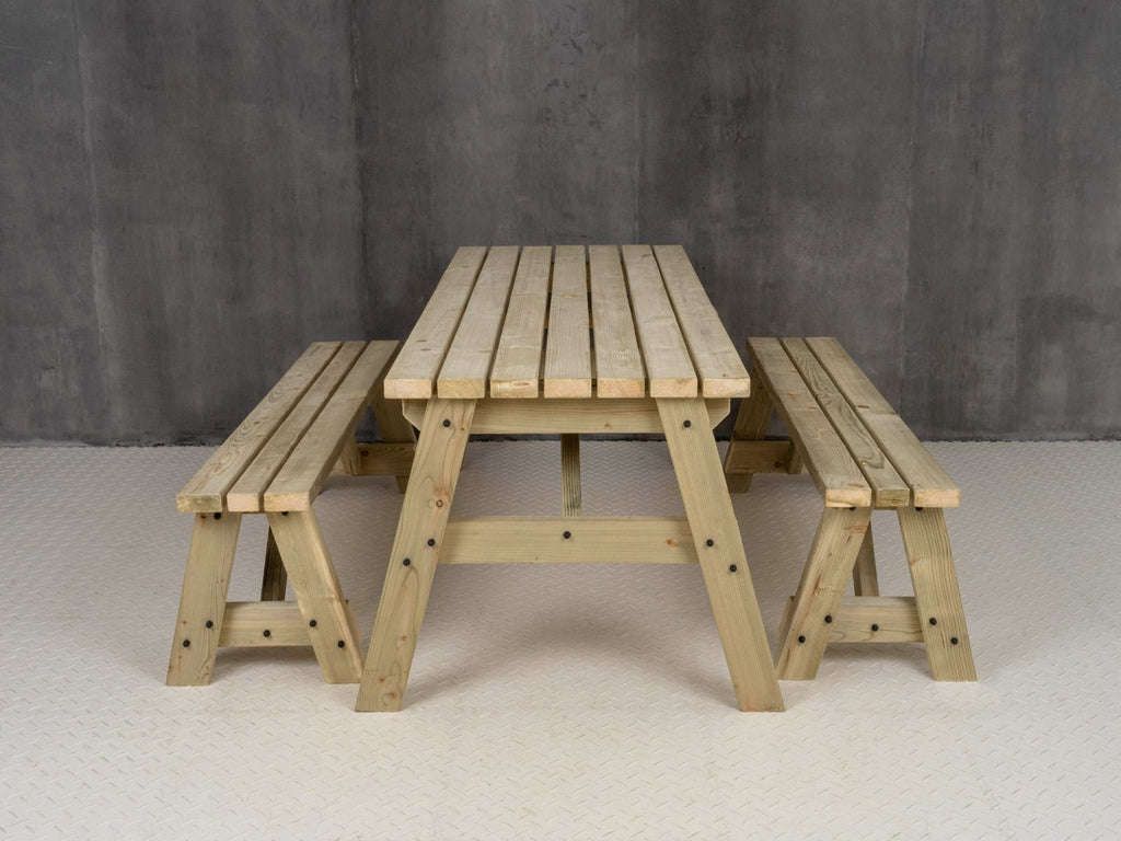 Victoria Space Saving Picnic Table and Benches Set