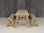 Victoria Space Saving Picnic Table and Benches Set
