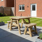 Victoria Space Saving Picnic Table and Benches Set
