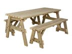 Victoria Space Saving Picnic Table and Benches Set