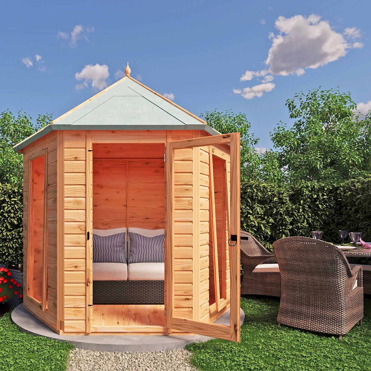 Welburn Summerhouse | 8x7 Shiplap Timber Summerhouse