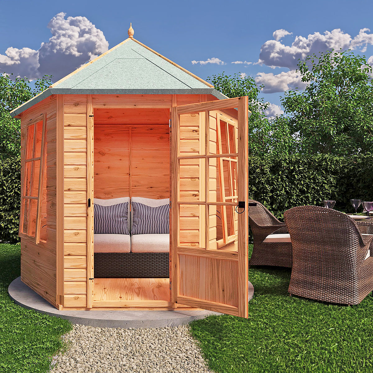 Welwick Summerhouse | 8x7 Shiplap Timber Summerhouse