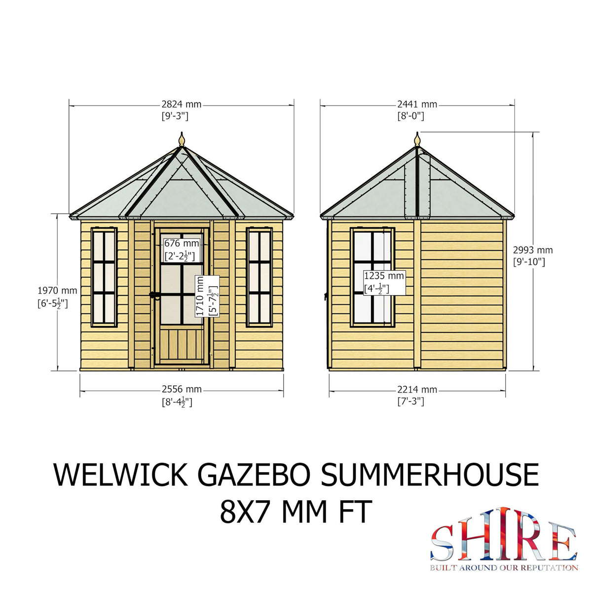 Welwick Summerhouse | 8x7 Shiplap Timber Summerhouse