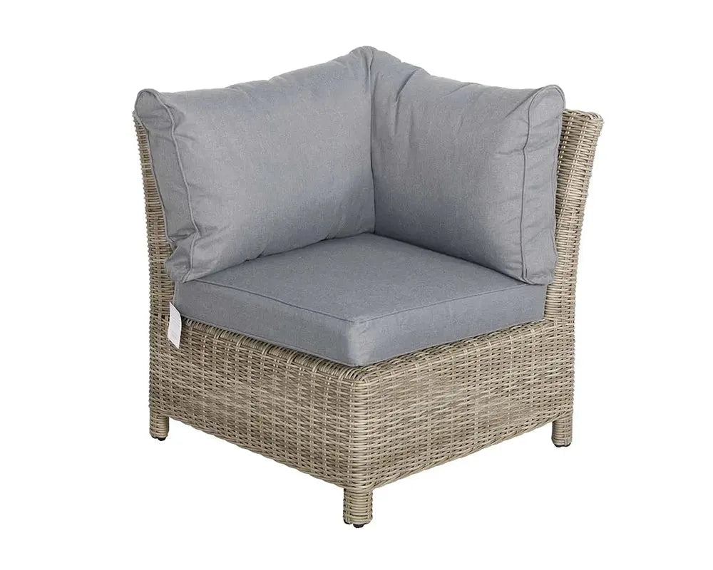 Royalcraft Wentworth 8 Seater Modular Corner Garden Dining Set with Fire Pit Table | Rattan