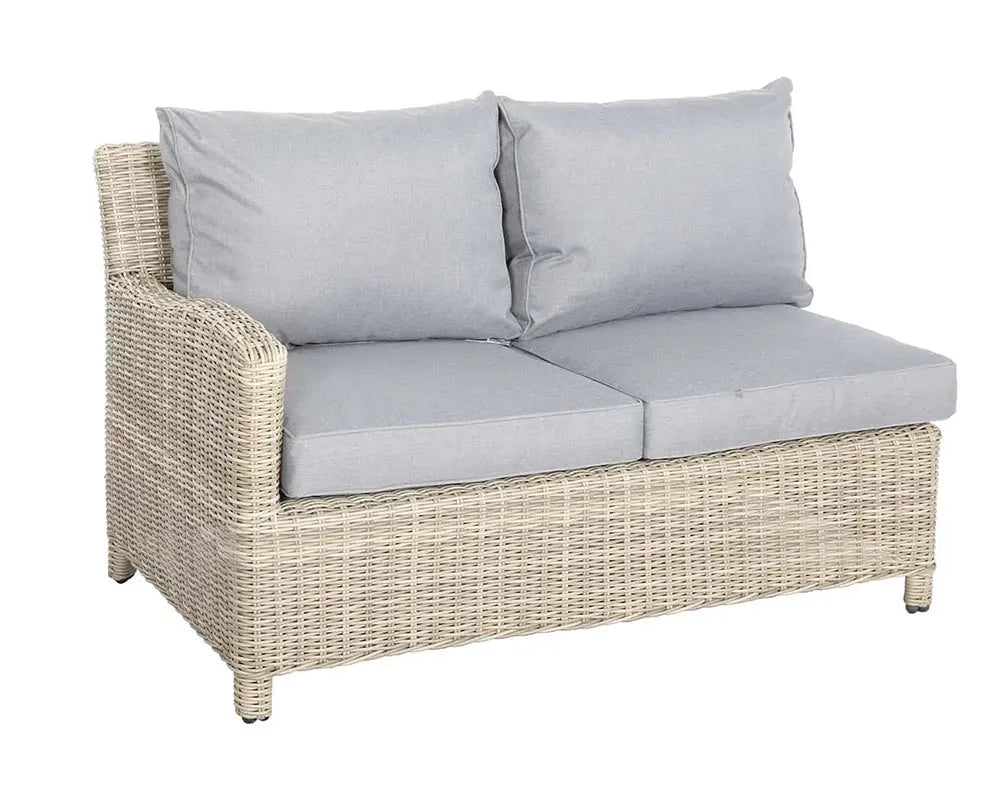 Royalcraft Wentworth 8 Seater Modular Corner Garden Dining Set with Fire Pit Table | Rattan