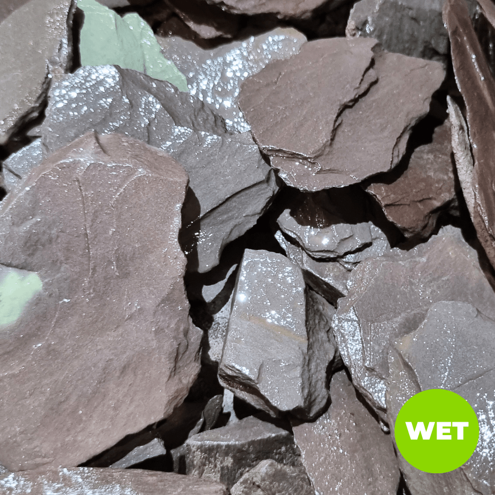Welsh Blue Plum Slate Chippings | 40mm Crushed Slate for Borders