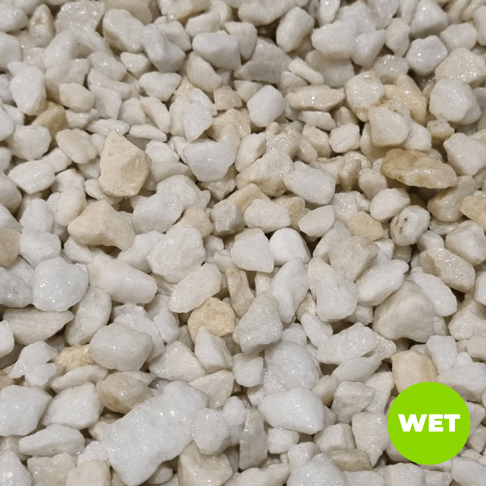 Polar White Marble Chippings | 10mm or 18mm White Gravel