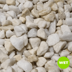 Polar White Marble Chippings | 10mm or 18mm White Gravel