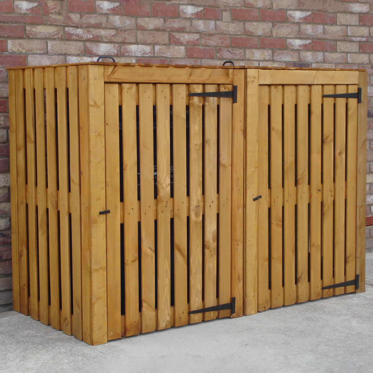 Double Wheelie Bin Store | 6x3 Pressure Treated Timber Bin Store