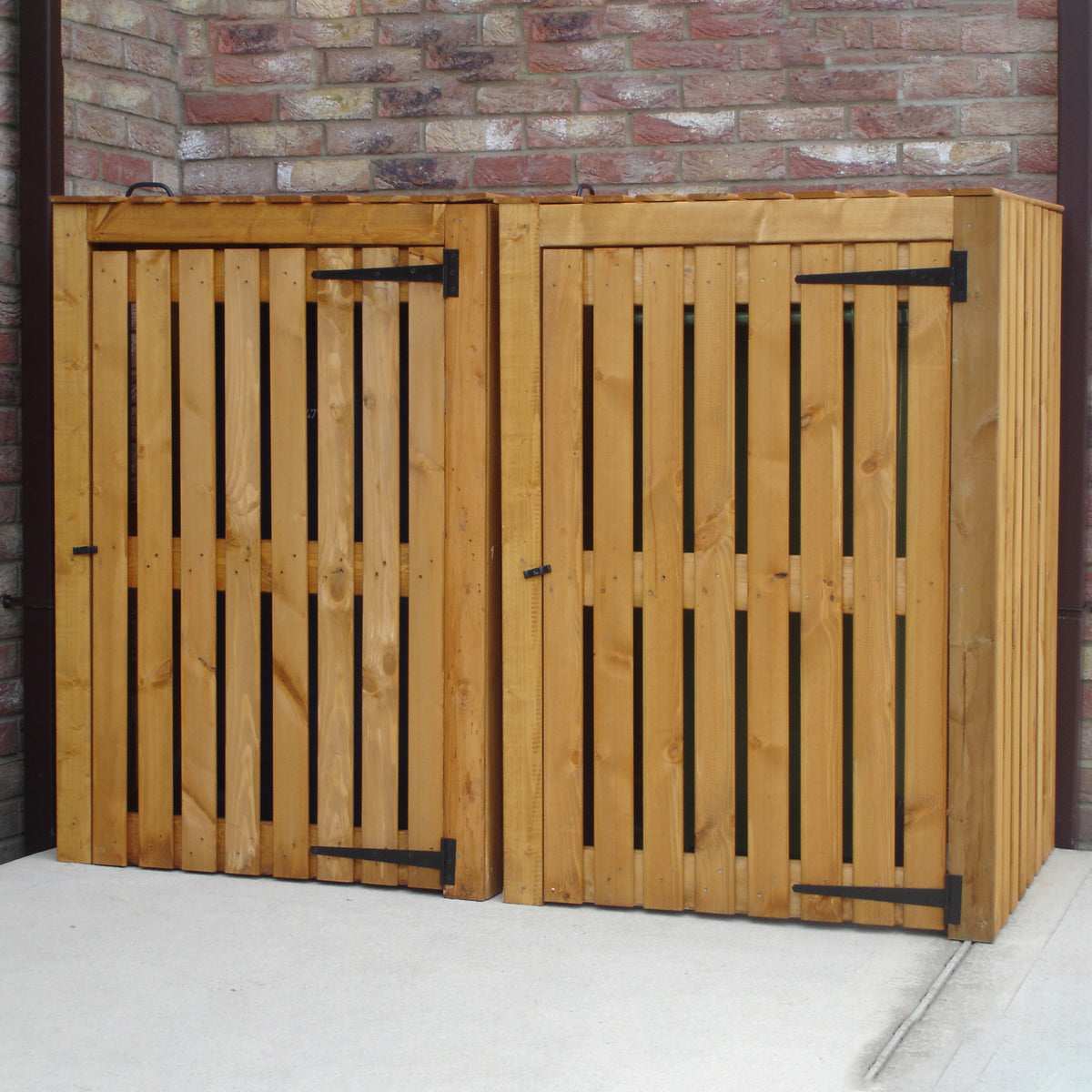 Double Wheelie Bin Store | 6x3 Pressure Treated Timber Bin Store