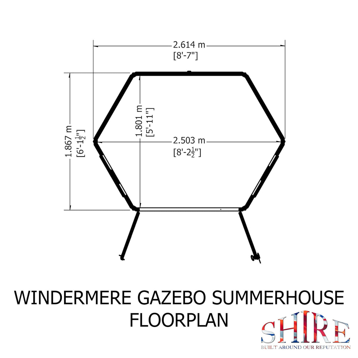 Windermere Summerhouse | 8x6 Shiplap Timber Summerhouse