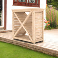 Woodlowe Cross Log Store | 3x1 Pressure Treated Timber Log Store