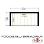 Woodlowe Welly Store Garden Storage | 3x2 Shiplap Timber Garden Storage