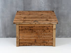 Featheredge Log Chest | 127cm Brown Pressure Treated Timber Log Store
