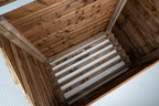 Featheredge Log Chest | 127cm Brown Pressure Treated Timber Log Store