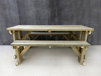 Yews Space Saving Picnic Table and Benches Set