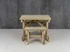 Yews Space Saving Picnic Table and Benches Set