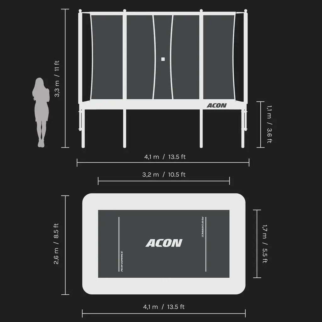 ACON 13 HD Pro Trampoline | Pro Bounce, Compact Frame