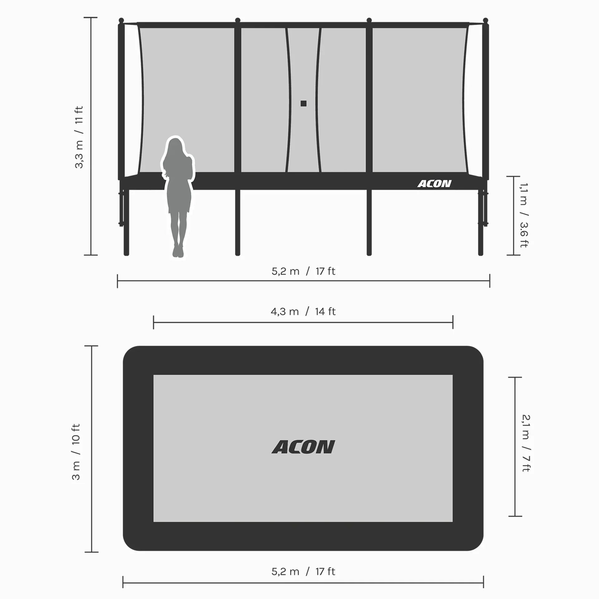 ACON 16 HD Trampoline | Premium Finnish Engineering