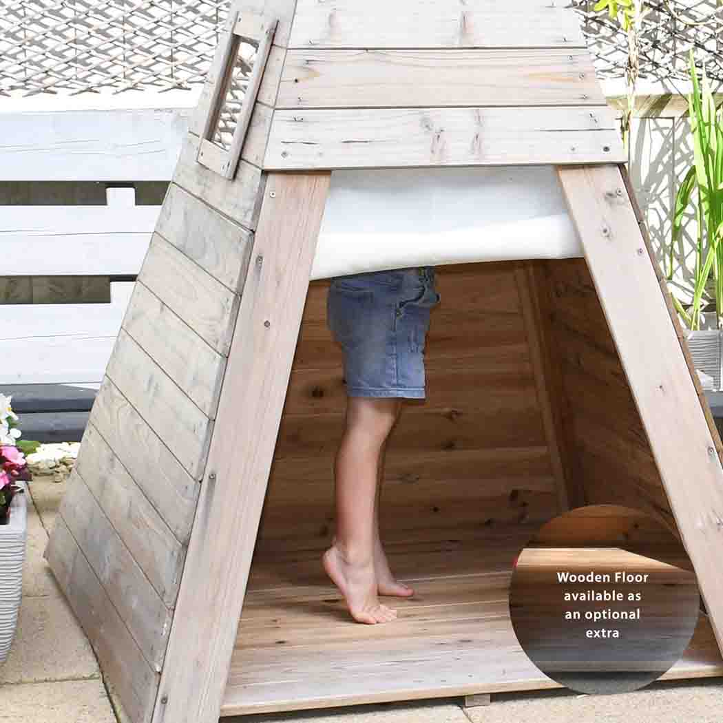 Wooden Teepee Playhouse without Floor | Kids' Indoor & Outdoor Hideaway