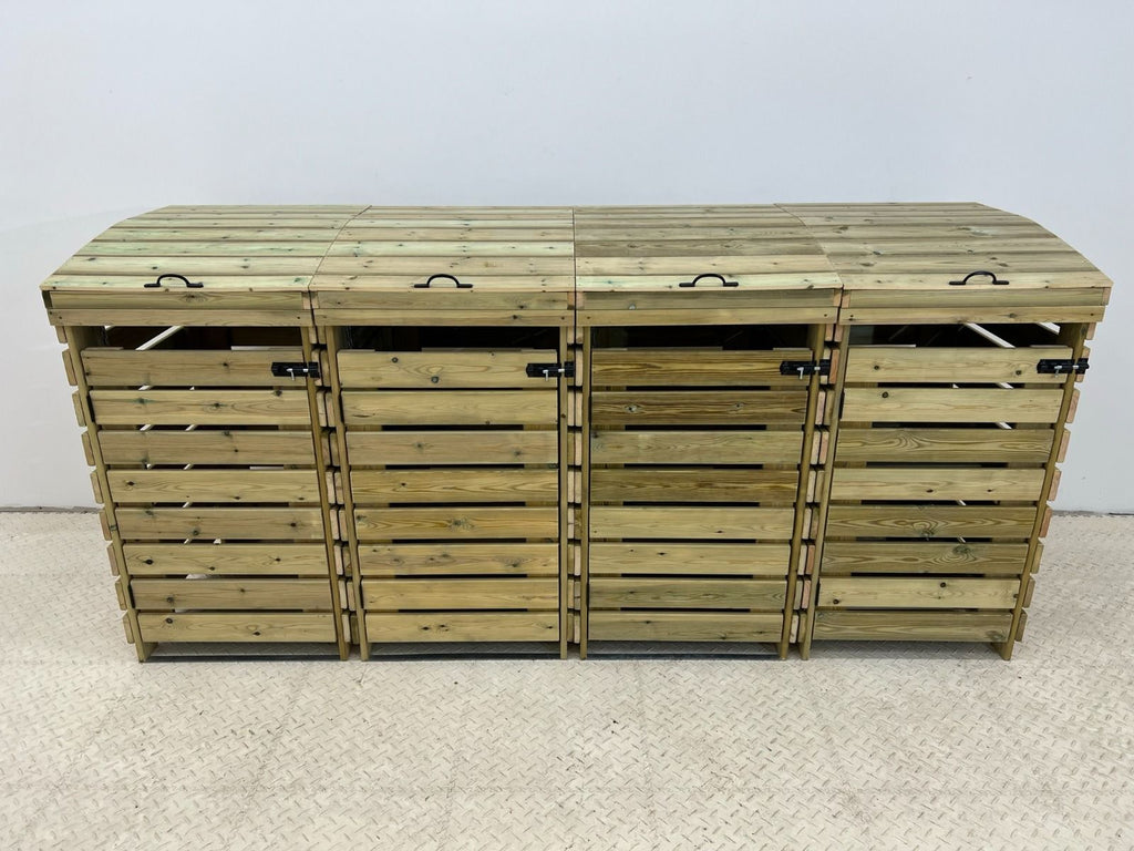BinBreeze Wheelie Bin Storage Unit | Wooden Bin Store &amp; Hideaway | 1&ndash;4 Bins