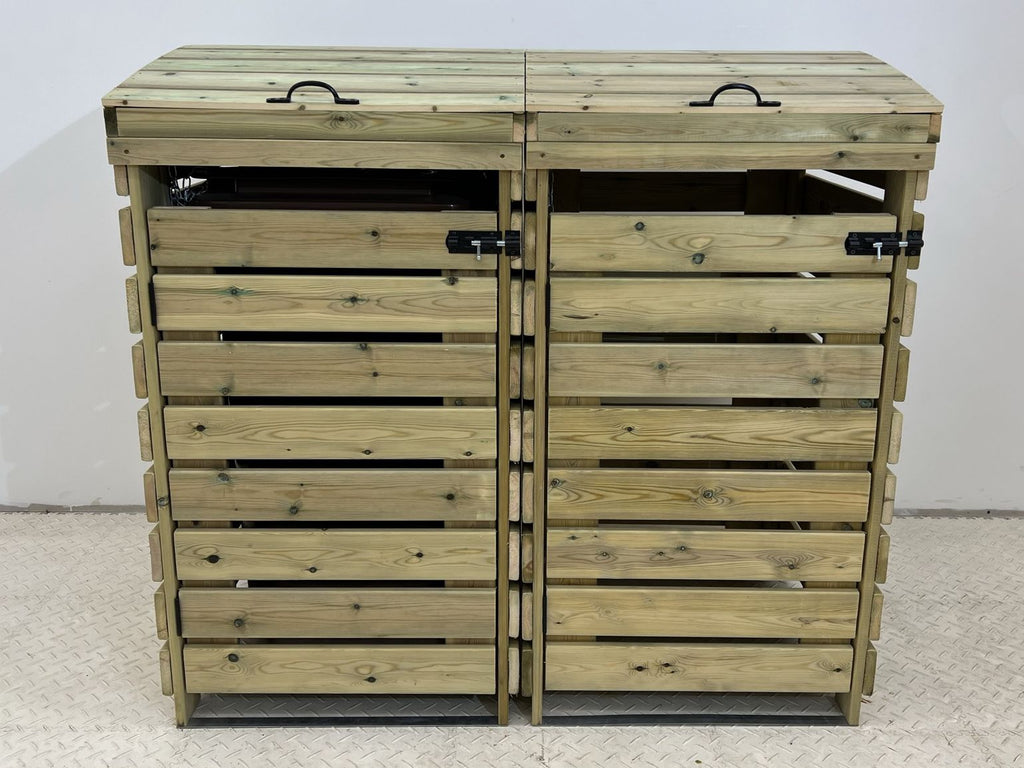 BinBreeze Wheelie Bin Storage Unit | Wooden Bin Store &amp; Hideaway | 1&ndash;4 Bins