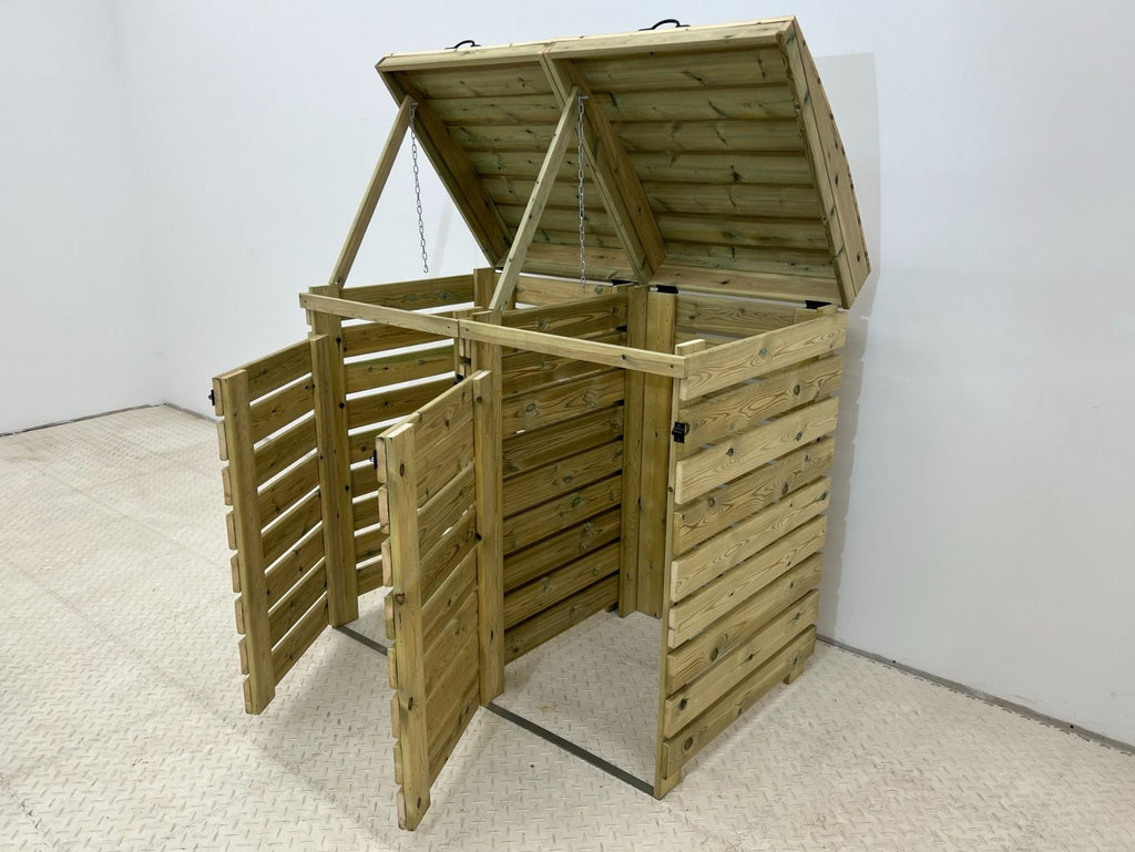 BinBreeze Wheelie Bin Storage Unit | Wooden Bin Store &amp; Hideaway | 1&ndash;4 Bins