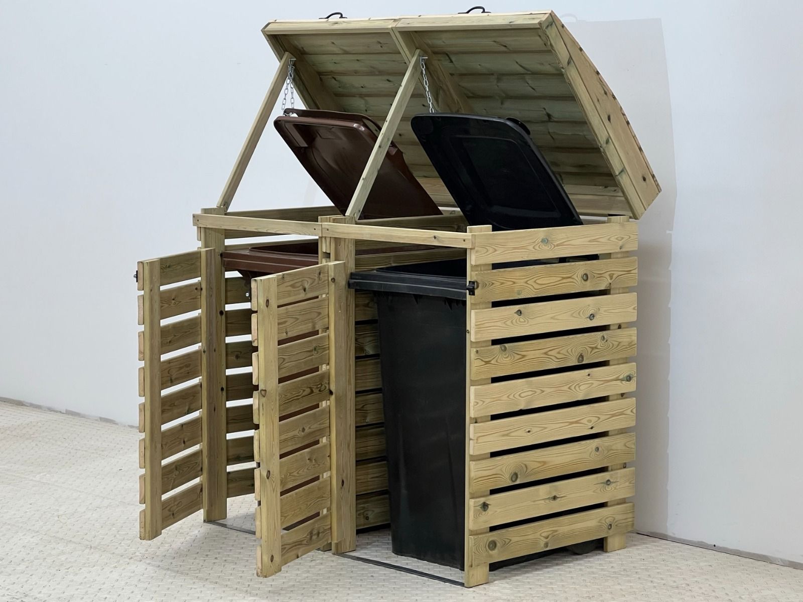 BinBreeze Wheelie Bin Storage Unit | Wooden Bin Store &amp; Hideaway | 1&ndash;4 Bins