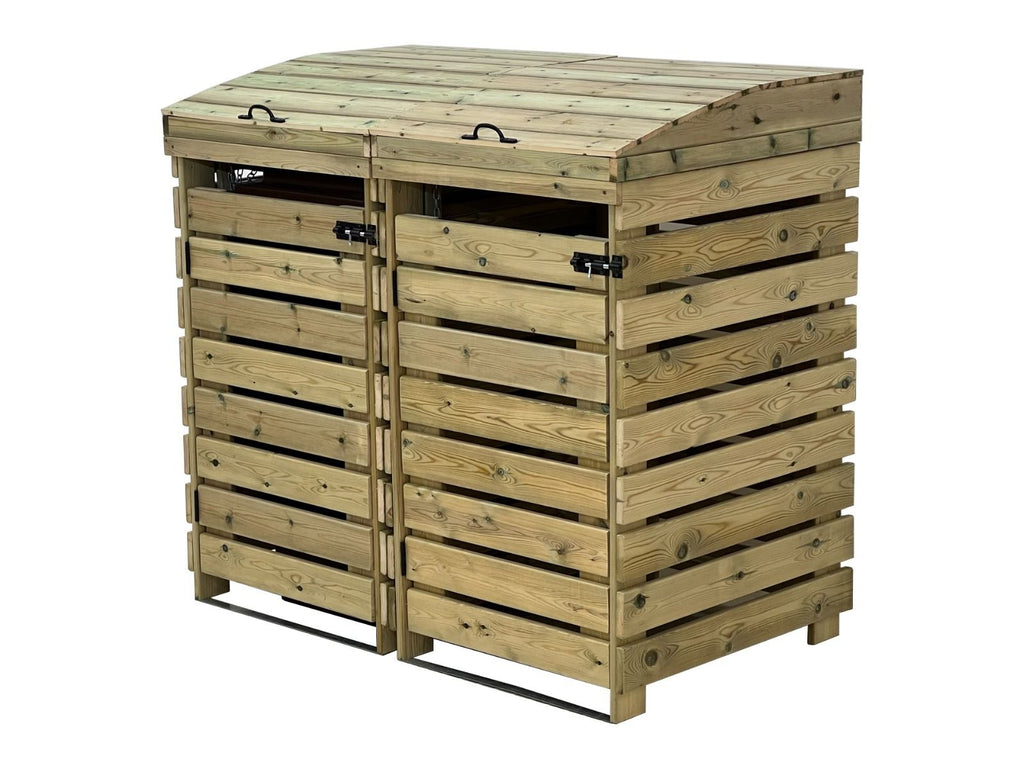BinBreeze Wheelie Bin Storage Unit | Wooden Bin Store &amp; Hideaway | 1&ndash;4 Bins
